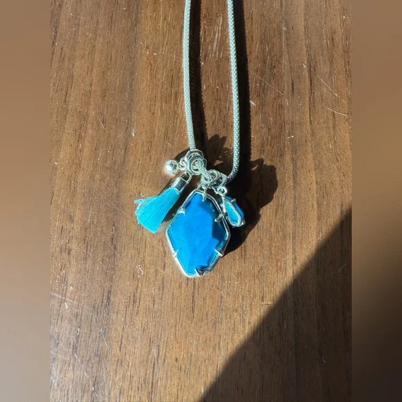 Kendra Scott Hailey Necklace with Turquoise Charms - Picture 8 of 10